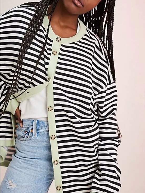 Free People Tops - Free people Classic Striped Cardigan. NWOT